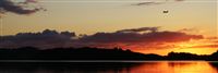 Fly inn for landing-panorama